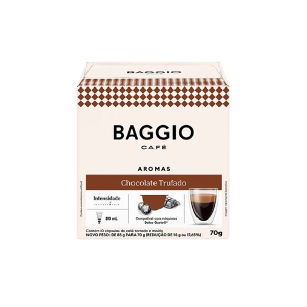 CAPSULA CAFE BAGGIO 10UN 70G AROMAS CHOC