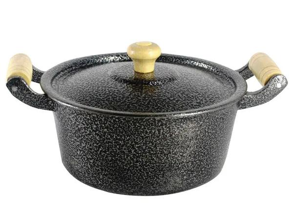 PANELA SAMPA CACAROLA RETA PRETA 14X7