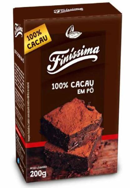 CHOCOLATE EM PÓ FINISSIMA 100% 200GR