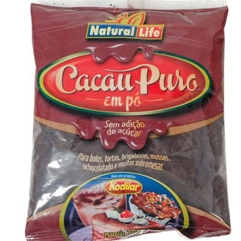 CACAU EM PO NATURAL LIFE 100G