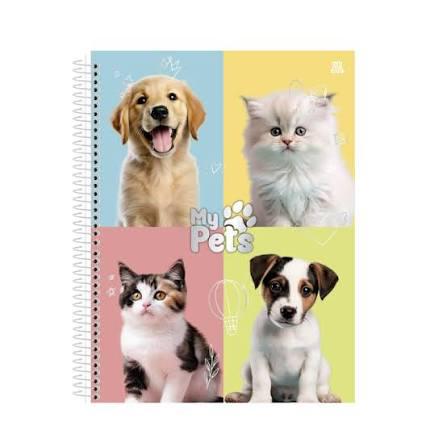 Caderno Cp Dura Pet Love 80f Jandaia