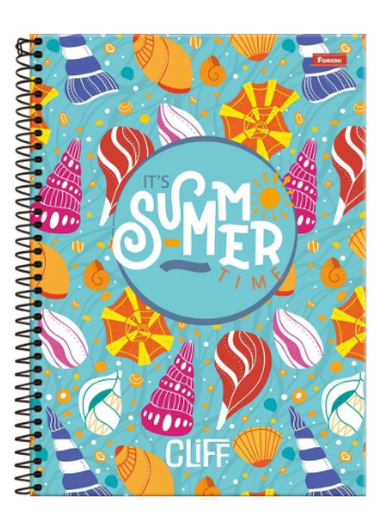 CADERNO CD FEM FORONI 12MAT 192FLS CLIFF