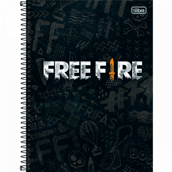 CADERNO TILIBRA FREE FIRE 1MT