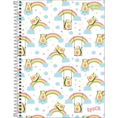 CADERNO TILIBRA CD 192F 12MAT SPICE MASC