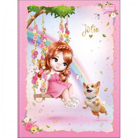 CADERNO TILIBRA CAPA DURA BROCHURAO 80 FOLHAS JOLLIE