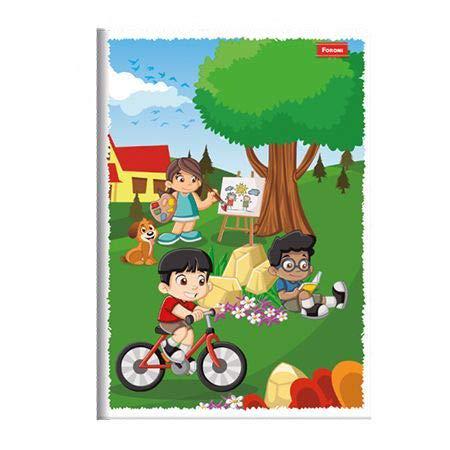 CADERNO 1/4 BROCH.CAPA FLEXIVEL FORONI 96F