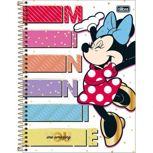 CADERNO TILIBRA 12MAT 192F MINNIE