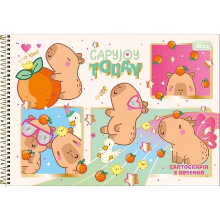 CADERNO TILIBRA ESP CD CART CAPYCLUB 80F