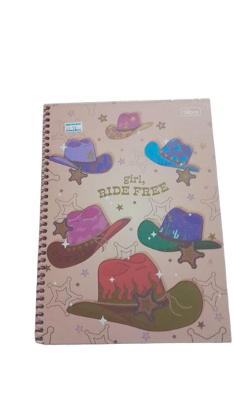 CADERNO TILIBRA ESP.CAPA DURA 80FLS WEST GIRL