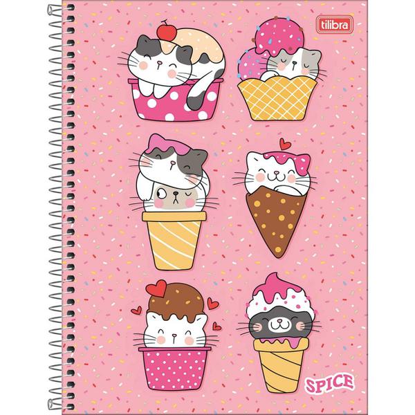CADERNO TILIBRA SPICE FEMINI CD 16M 256F