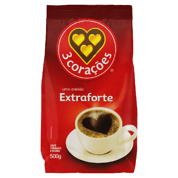 CAFE 3 CORACOES EXTRA FORTE 500G