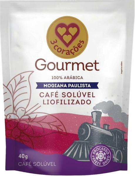 CAFE SOLUVEL 3CORACOES GOURMET LIOFILIZADO MOGIANA PAULISTA REFIL 40G