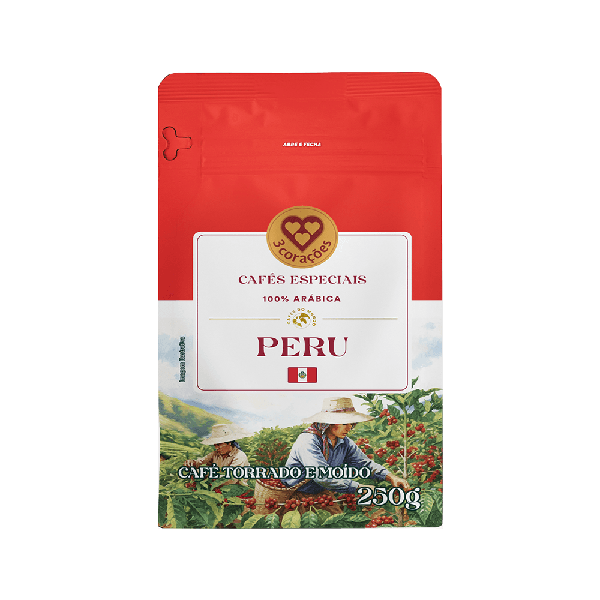 CAFE ESPECIAL 3CORACOES TORRADO MOIDO 250G PERU