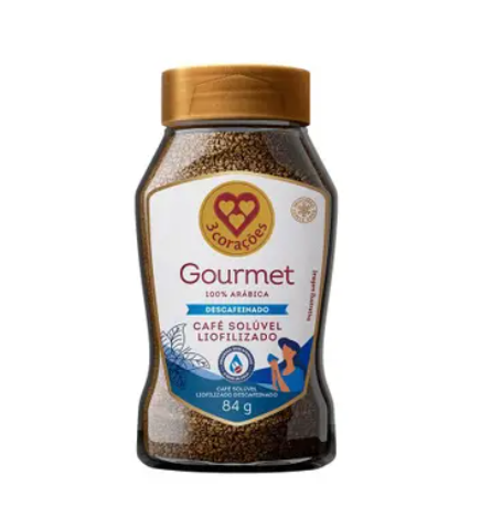 Cafe 3 Coracoes Soluvel Liofilizado  Gourmet Sache 84g Mogiana Paulista