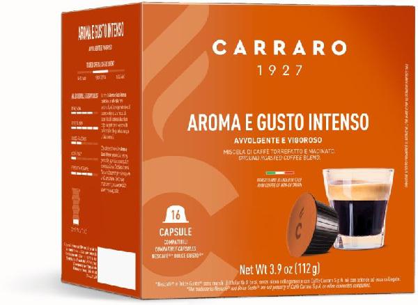 Cafe Capsula Aroma Gusto Intenso  Carraro 1927 55g
