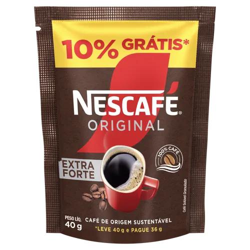 CAFÉ SOLÚVEL NESCAFÉ 40GR EXTRA FORTE 10% GRÁTIS