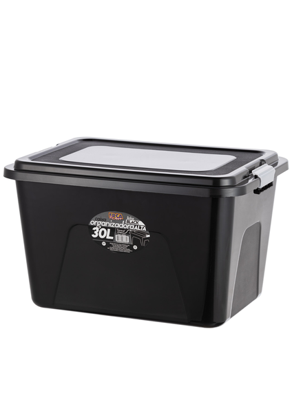 CAIXA ORG. ERCAPLAST 30L ALTA BLACK