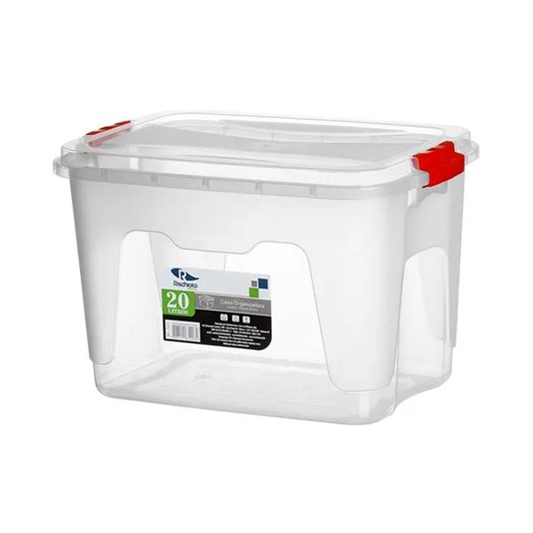 CAIXA ORGANIZADORA TRANSPARENTE 20L