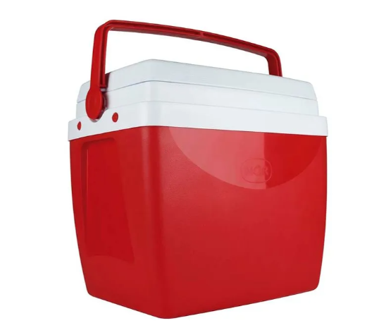 Caixa Termica Cooler Botafogo 26L Vermelha