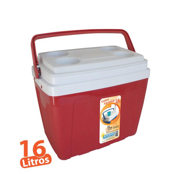 CAIXA TERMICA ANTARES 16L VERMELHA