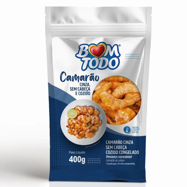 CAMARAO BOM TODO 400G CONG CINZA S/CABEC