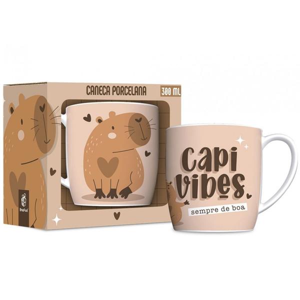 CANECA PORCELANA URBAN 300ML CAPIVIBES 2 UN