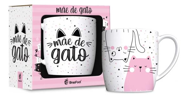 CANECA PORCELANA URBAN 300ML MAE DE GATO UN