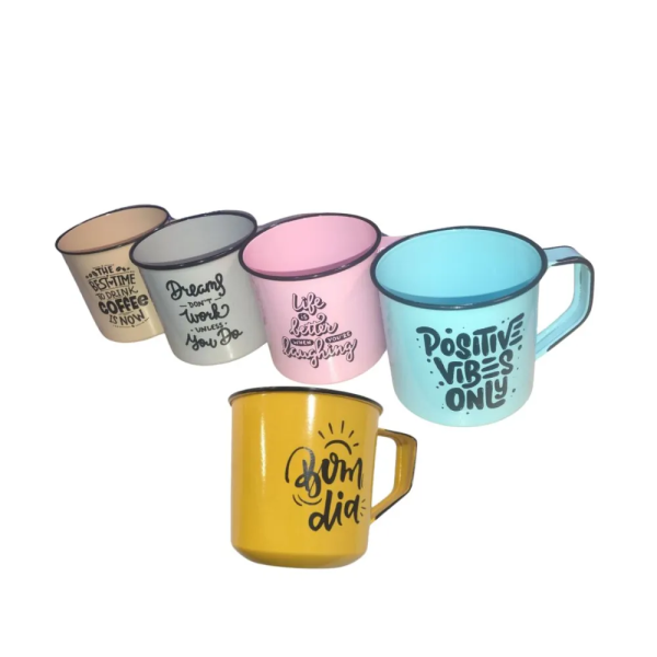 Caneca Vintage Aco Esmaltado Bene Casa 82g Sortido