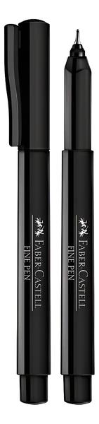 CANETA FINE PEN COLORS 0.4 PRETO FABER-C