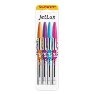 CANETA ESF JET LUX COMPACT 4UN COLORIDA