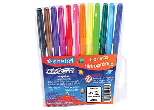 HIDROCOR 12 CORES ESTOJO TINTA POROSA (O