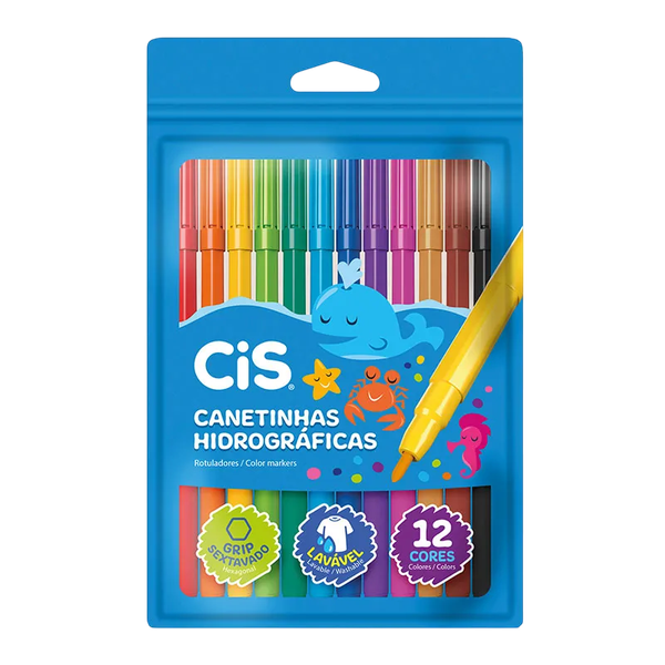 CANETA HD CIS SPIRO C/12CORES (REF:57423