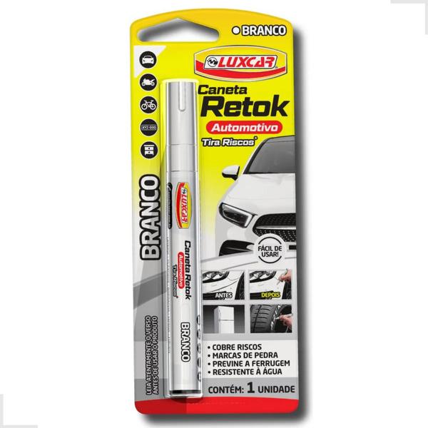Caneta Retok Automotivo Luxcar Branco