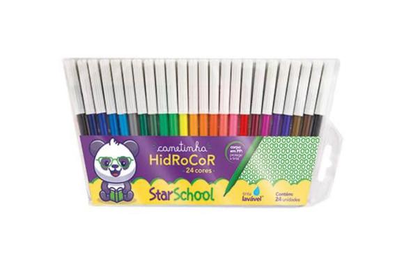 CANETINHA 12 CORES STARSCHOOL