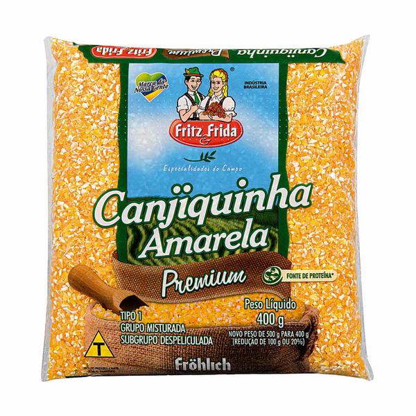 CANJIQUINHA FRITZ FRIDA 400G AMARELA