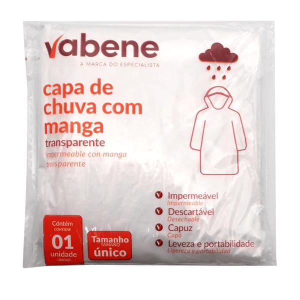 CAPA CHUVA VABENE 1UN MANGA LONGA
