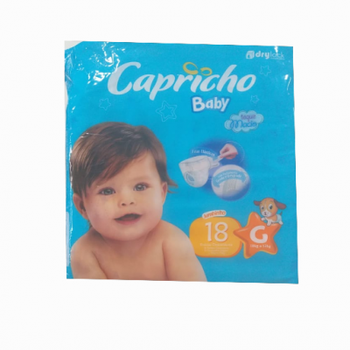 FRALDA DESCARTAVEL CAPRICHO G 18UN