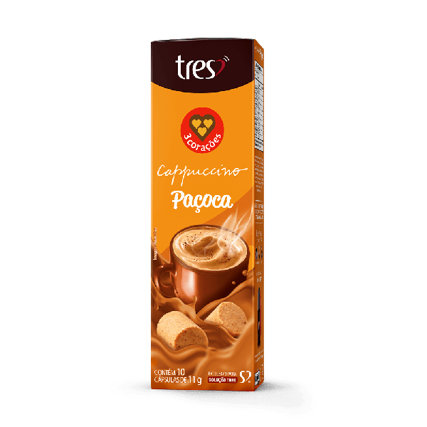 CAPSULA 3 CORACOES 10X11G CAPPU PACOCA