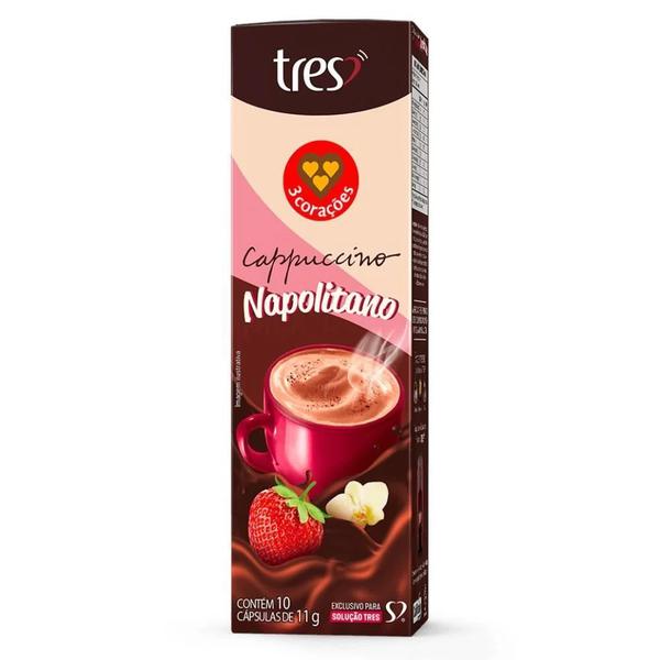 Cápsula Três Corações Cappuccino Napolitano 11g