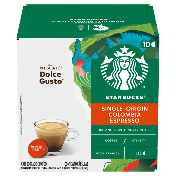 STARBUCKS SINGLE ORIGIN COLOMBIA ESP COM 10 CAPS  7891000594711