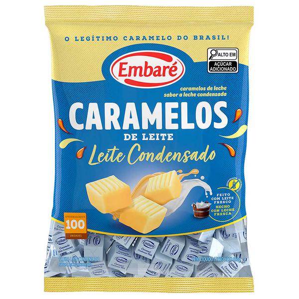 Bala Embare Caramelo/Leite Cond 840gr