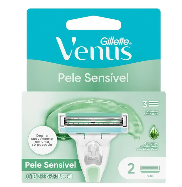 CARGA AP. GILLETTE VENUS PELE SENSIVEL C/2