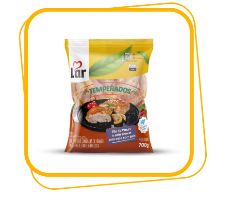 FILE DE COXA C/SOBRECOXA FRANGO LAR 700G