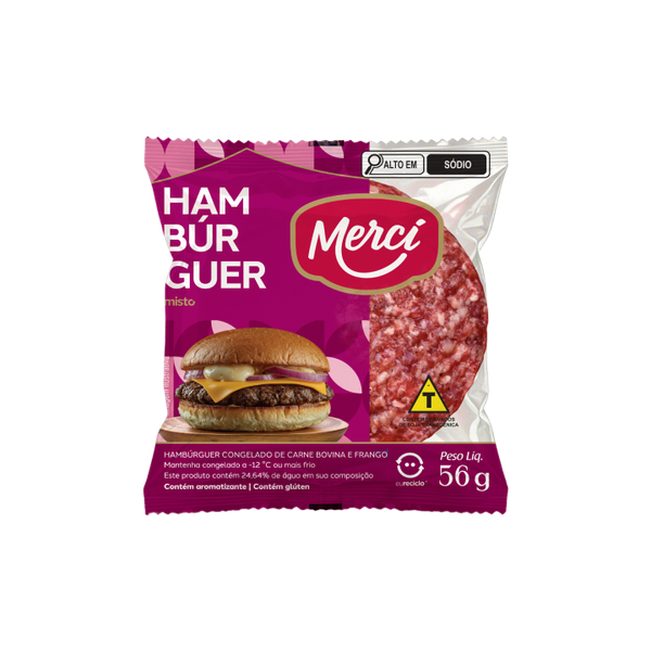 HAMBURGUER CONG MISTO MERCI 56G