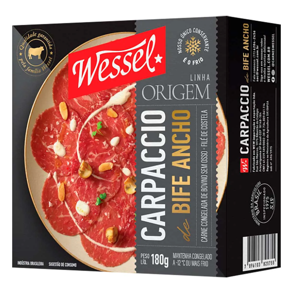 CARPACCIO WESSEL 180G BIFE ANCHO