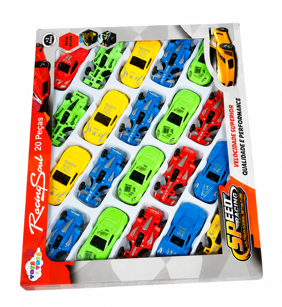 CARRO WELL KIDS COLECAO NEW CHAMPION 3PCS 
