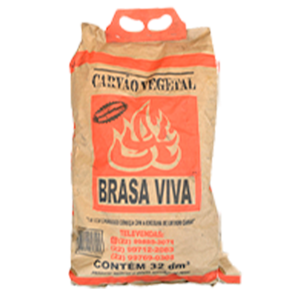 CARVAO VEGETAL 3KG BRASA VIVA