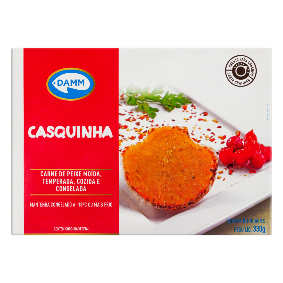 CASQUINHA DE PEIXE DAMM 330G