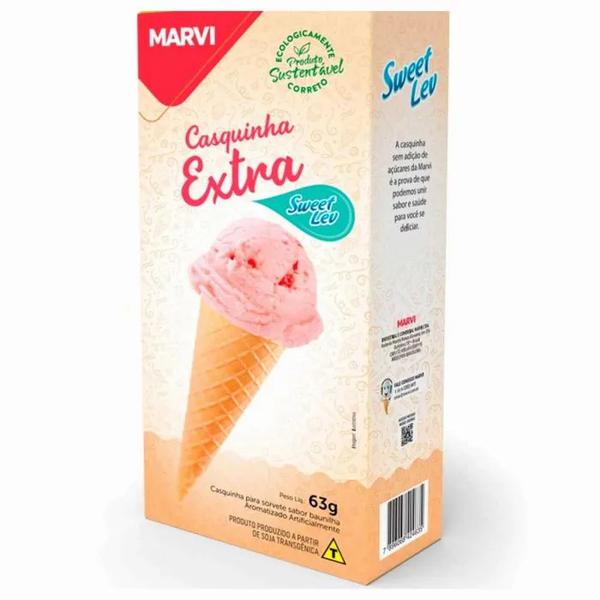 CASQUINHA MARVI 63G SWEET LEV ZERO P/SORVETE