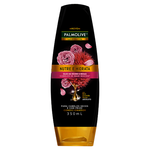 CONDIC PALMOLIVE OLEO RICINO ROSAS 350ML